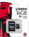 KINGSTON SDCS 16G MICROSD/TF CL.10 W/ADAPTOR CARD