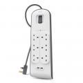 BELKIN BSV604SA2M SURGE,6OT,650J,2M, 2 USB-2.4A SH