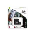 KINGSTON SDCS2 64GB CLASS10 U1 V10 MIRCOSDHC CARD